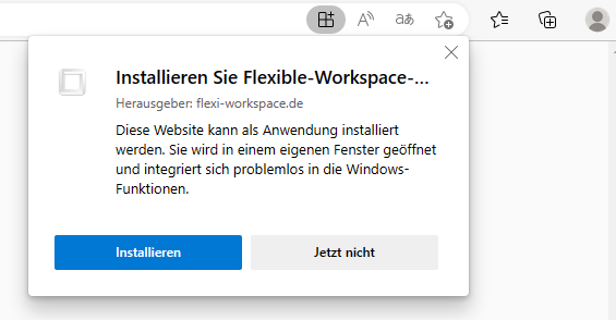 Edge vor der Installation